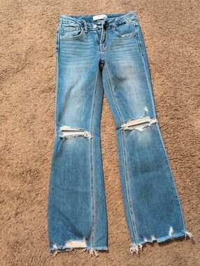Flying Monkey Blue Distressed Jeans
